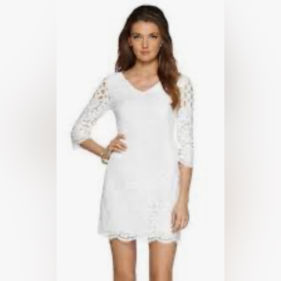 Lilly Pulitzer Dresses & Skirts - LILLY PULITZER Macon Resort White Dress Whitaker Lace Size 2 Bride